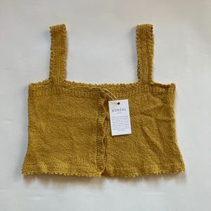 NWT Kordal Studio Crochet Top in Saffron XS